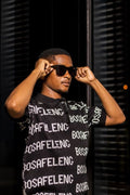 BOSAFELENG Golf Shirt black, front view