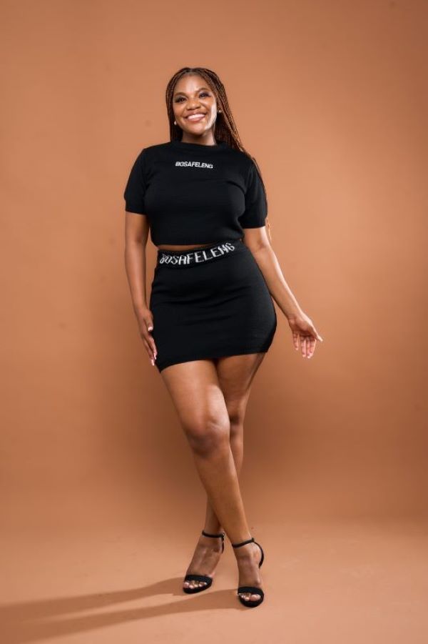 BOSAFELENG Set Skirt black, back view